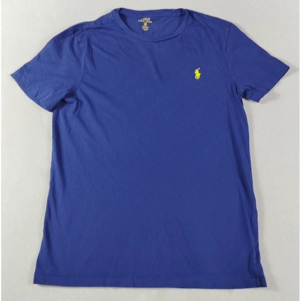 Polo Ralph Lauren Shirt Mens Medium Blue Custom Fit Pony Logo Preppy Minimalist